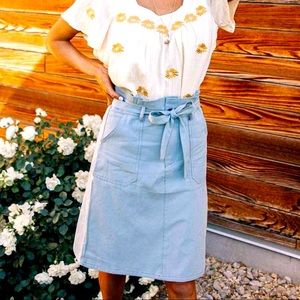 Bohme Milena Tie-Waist Midi Skirt